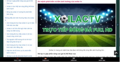 Xoilac TV - phát sóng trực tiếp hàng trăm trận đấu bóng đá đỉnh cao